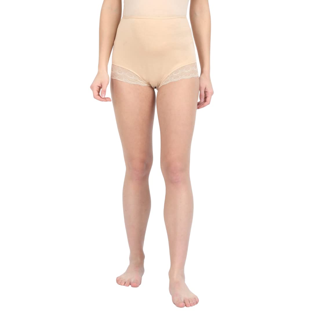 Maternity High Waist Lace Panty | Cotton | High Rise Panty | Full Rear Coverage | Pregnancy and Post Partum Panties | Comfortable-image-21