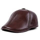 [Material]: El sombrero está hecho de cuero 100% real de alto grado. Cómodo forro de poliéster, cerca de la piel, que le da calidez y suavidad duradera.