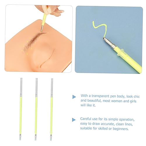3 piezas de lápiz para mapeo de cejas precisión salón miniatura 7