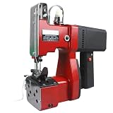 Macchina da cucire per sacchi a batteria al litio, sigillatrice manuale per sacchi tessuti, 2600 punti/min, larghezza 7-10 mm, per sacchi di riso e iuta