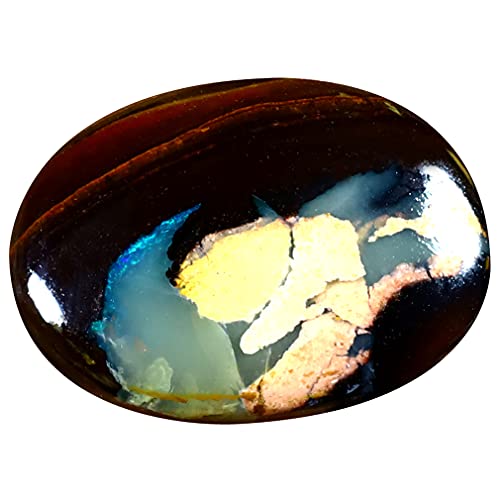 Pierre précieuse opale boulder de 12,08 ct, forme fantaisie multicolore pour création de bijou