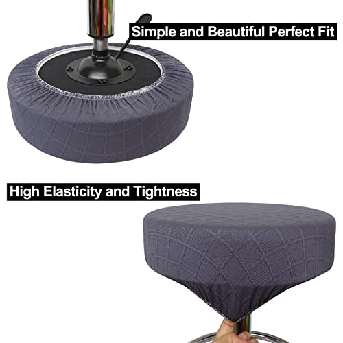 HuaLiSiJi Stool Covers Round 30-40cm/12-15.7" Round Bar Stool Covers - Image 4