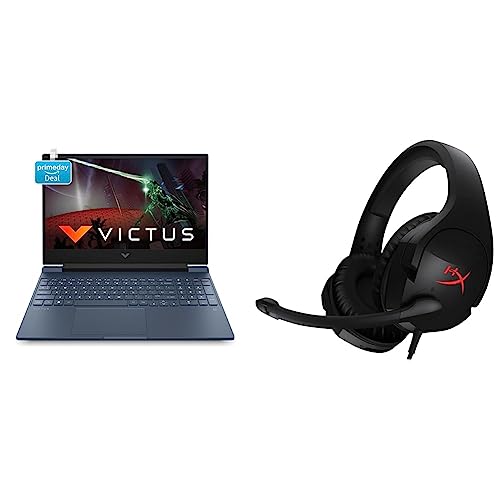 Image of HP Victus Gaming Laptop 12th Gen Intel Core i5-12450H 15.6 inch(39.6 cm) FHD IPS Gaming Laptop & HyperX Cloud Stinger - Gaming Headset (Black)