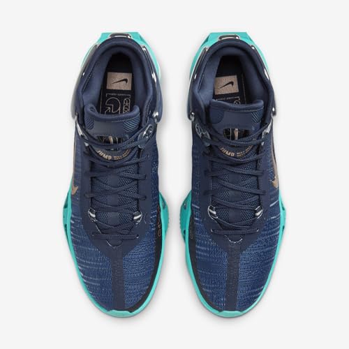 Nike Nike G.T. Jump 2 Men's Basketball Shoes (DJ9431-401, Obsidian/Dusty Cactus/Midnight Navy/Metallic Red Bronze) Size 8.5