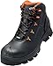 Produktbild Uvex 2 MACSOLE Schnürstiefel, Arbeitsschuhe S3 HI HRO SRC, Sicherheitsschuhe für Damen und Herren, Schwarz/Orange, Größe 41