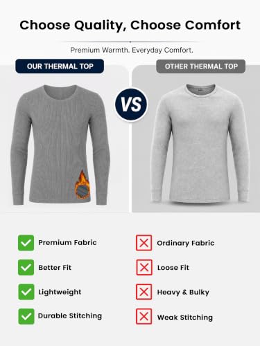 Image of BODYCARE Men's Slim Fit Thermal Top Round Neck Full Sleeves Pack Of 1