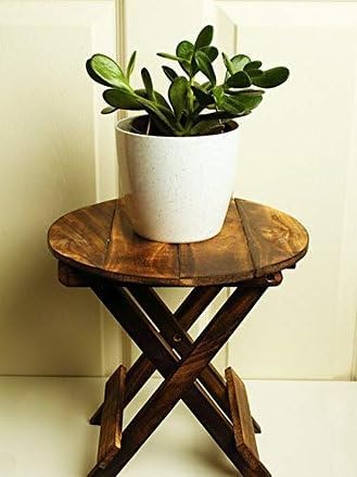 Image of Small Coffee Tables for Living Rooms, Mid-Century Modern Solid Wood Coffee Table, and Coffee Table with Storage (Round)