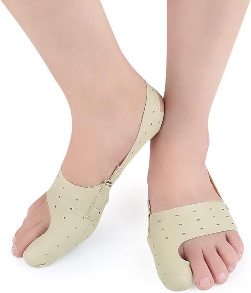 DEAVER Bunion Corrector,Breathable Day & Night Big Toe Device, Leather Correction,Unisex Straightener Foot Care Tool,Separator Hallux Valgus Supplies