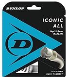 Dunlop Sports Iconic All Tennis String, 16G, Natural, 40' Set