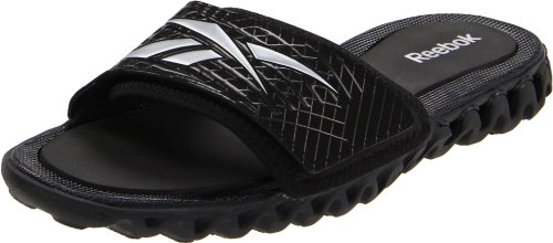 Reebok Men's Zig Sport Sandal,Black/Silver,10 M US