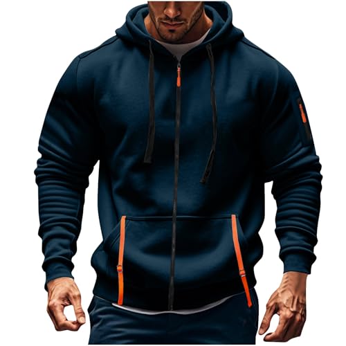 Quarter Zip Pullover Men Long Sleeve Drawstring Tactical Hoodie Heavy Weight Outdoor Hooded Sweatshirt