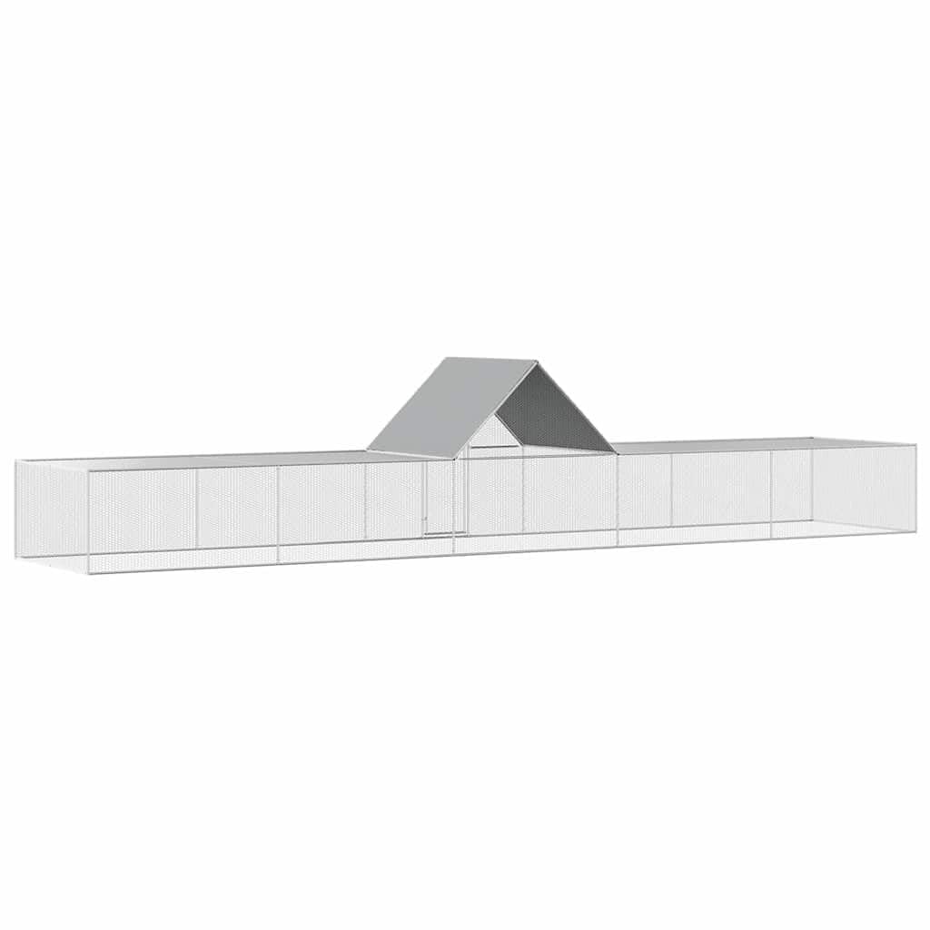 Kurnik ze stali ocynkowanej 10x2x2 m z wodoodpornym dachem