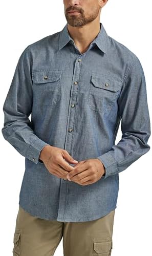 Wrangler Authentics Men's Men's Long Sleeve Classic Woven Shirt Men's Long Sleeve Classic Woven Shirt