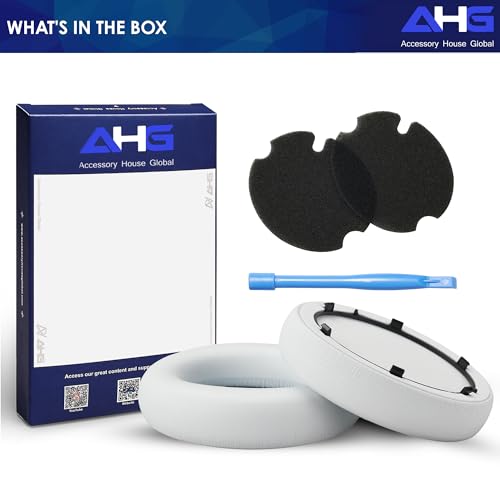 AHG Premium Replacement Sound core Space q45 Headphones Ear Pads/Space Q45 Ear Cushions Compatible with Anker Soundcore Space Q45 Headphones (White). Premium Protein Leather | High-Density Foam by AHG Accessory House Global - Image 8