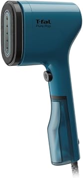 Tefal DT2020J0 Steam Iron, Handy Iron, Ultra Lightweight, Slim Body, Deodorizing, Allergens and Pollen Reduction, Dust/Wrinkle Removal, Reversible Pad, Pure Pop, Blue