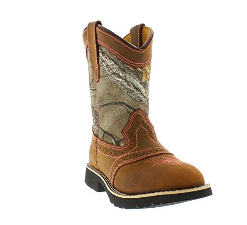 Itasca Unisex-Child Youth Pull-on Leather/Nylon Buckaroo Western Boot2
