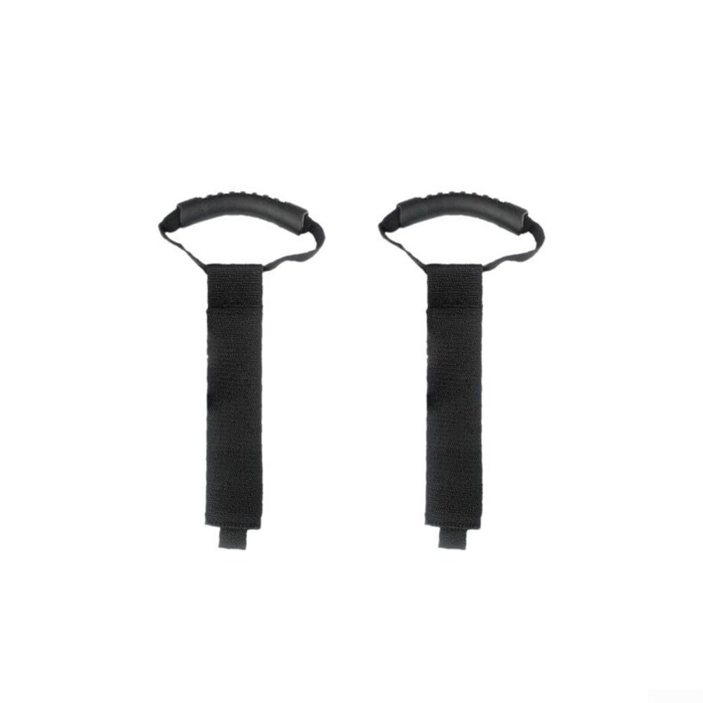 Pratiche cinghie di stoccaggio per tubi da giardino e cavi, in nylon resistente, per garage, barca e uso esterno, nero, confezione da 2 (XXL)