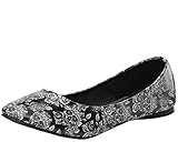  T.U.K. Damen Black Sugar Skull Flat, schwarz, 37 EU