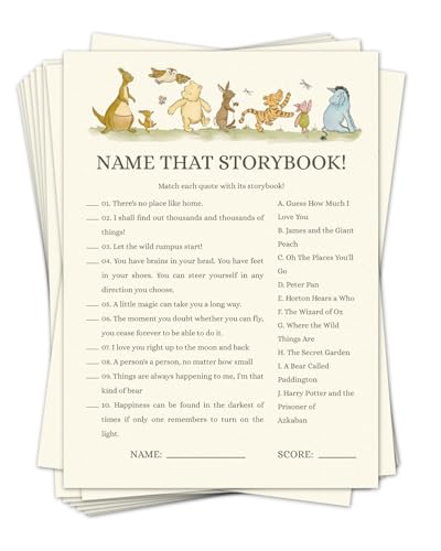 Funny Pooh Bear Baby Shower Game Name That...