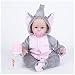 HZIXIXI Realistische Babypuppe - 16 Zoll Silikonpuppe, Reborn Puppe Lebensecht, Die Besten Kinderspielzeuge