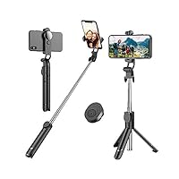 Bastone Selfie, Estensibile Selfie Stick Monopiede, Asta Bastone Selfie Treppiede con Bluetooth...