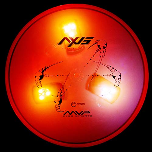 MVP Disc Golf Flat LED Tri-lite Disc Golf Lights (Pack of 10) - Turquoise - Thumbnail 3