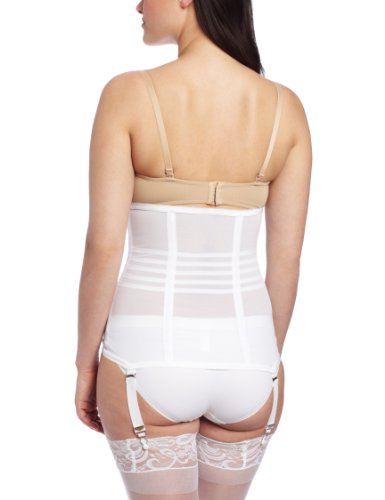 Rago Women's Waist Cincher, White, X-Large (32) - Thumbnail 2