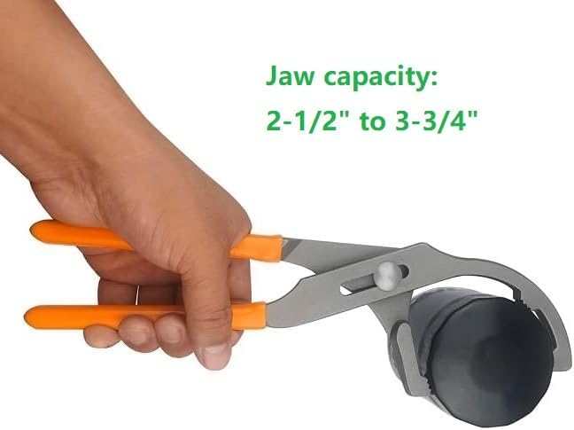 Miniatura 7 de Alicates de filtro de aceite pequeños de 9 pulgadas, llave de filtro de aceite ajustable, herramienta de extracción de filtro de aceite