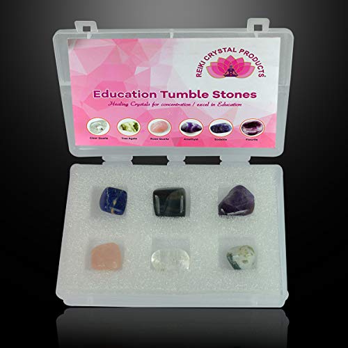 Image of Reiki Crystal Products Certified Natural Crystal Tumble Stone Kit | Multiple Crystal Stone Sets for Meditation, Reiki, Chakra & Spiritual Practices