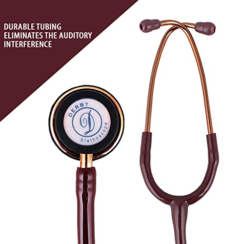 Image of Dr. Tech Classic II SS Stethoscope Heart Beat Monitoring Chest Piece Medical Instrument for Doctors, Nurses (Copper)