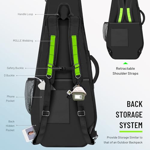 CAHAYA 0.47in Padded Electric Guitar Bag