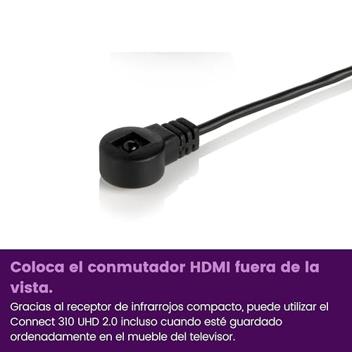 Switch HDMI para conectar tres consolas o decodificadores a un televisor 4K 4