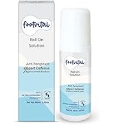 Footvital Sweat Control Foot Roll-on with Patchouli & Peppermint Oil, Expert Defense Against Swea...