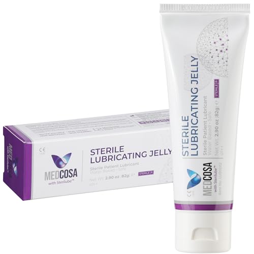 Medcosa Steriles Gleitgel - Chirurgisches Gleitmittel - Gel Bakteriostatisch - Gleitgel auf Wasserbasis - Medizinisches Gleitmittel 82 g - Kopfstehende Tube