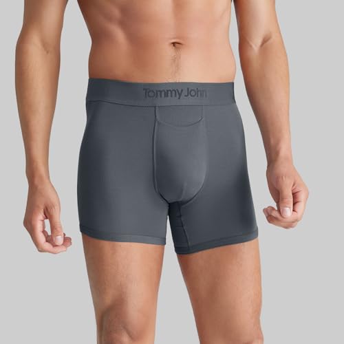 Image of Tommy John Men's Trunk 4 inch Underwear, Second Skin Boxers with Supportive Contour Pouch, Soft, Breathable Stretch Fabric Boxers