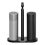 Black Pepper Mill+silver Salt Mill