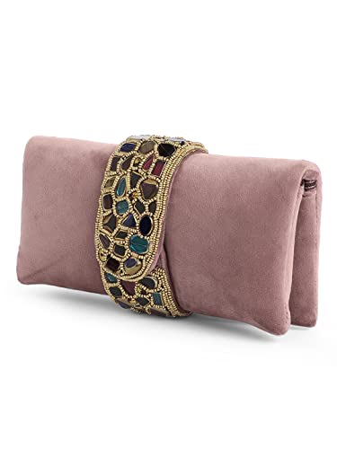 Image of Aheli Clutch Purses Gift for Women Handmade Evening Sling Handbag Stylish Bridal Fashion Bag