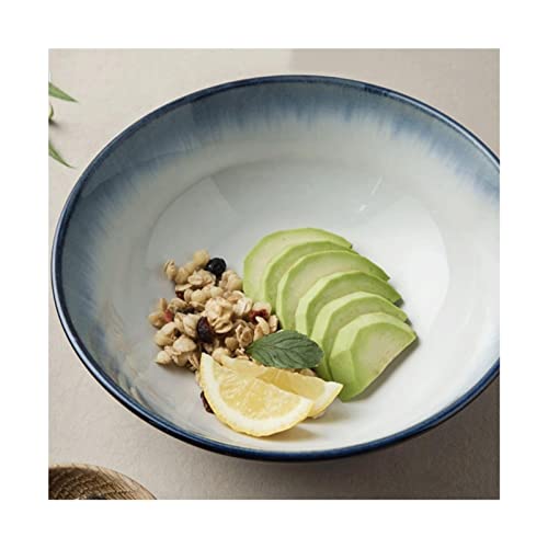 Prachtige kom Hat Bowl Huishoudelijke Japanse Creative Ceramic Ramen Bowl 8 Inch Ceramic Servies (Verloopblauw… - Afbeelding 3