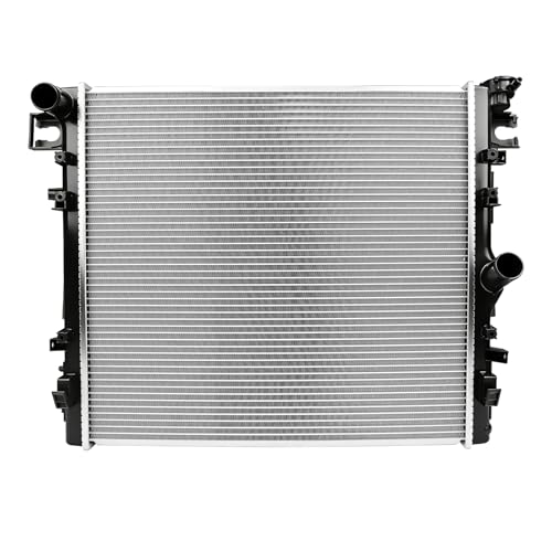 Autoexact Radiator for 2007-2017 Jeep Wrangler 3.6L 3.8L Gas Model Engine Radiator Assembly for 2018 Jeep Wrangler JK 3.6L V6 4WD RWD RK1187 Radiator Replacement 68143886AA 55056634AB