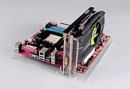 Gabinete Yoidesu Open Air transparente para placa Micro-ATX, estructura acrílica y base DIY miniatura 4