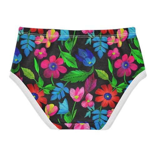 Spring Flowers Pink Green Girls Underwear Toddlers 2t Cotton Girl Panties Cute Designer Briefs Underpants2