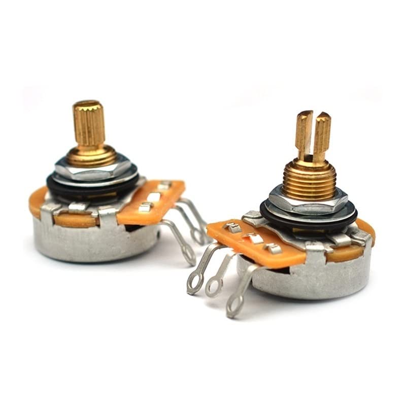 Pots de guitare à arbre en laiton pur 2 pièces, for potentiomètres de tonalité de Volume d’arbre en laiton Log A ou… - Les Beatles, Paul McCartney, John Lennon, RIngo Starr, George Harrison Pots de guitare à arbre en laiton pur 2 pièces, for potentiomètres de tonalité de Volume d'arbre en laiton Log A ou… – Image 3