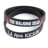Goods For Giving The Walking Dead Black Wristband Lil Ass Kicker - 2 Pack