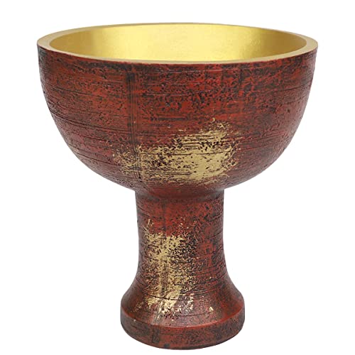 DOERDO Indiana Jones Holy Cup Religione Ornamento Halloween Raccolta Prop Regali, The Last Crusade Cup of Christ Chalice Sacrificio Tool, Retro colore