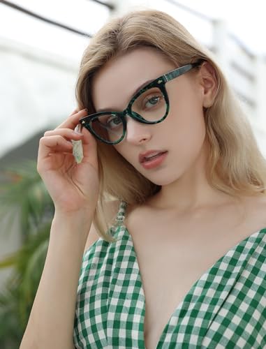 Image of VOOGLAM Cat Eye Blue Light Blocking Glasses for Women Anti UV Eyestrain Eyewear Maite OP02131