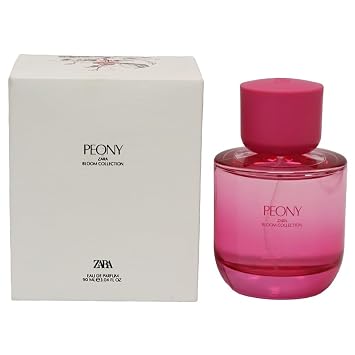 Zara Peony Women Perfume Elegant Fruity Floral Fragrance with Pear Peony Vanilla & Tonka Bean Eau de Parfum EDP 90ml 3.04 fl. oz.