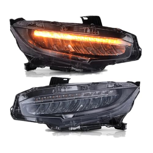 Phares Honda Civic berline hayon 2016-2021 optiques avant de rechange