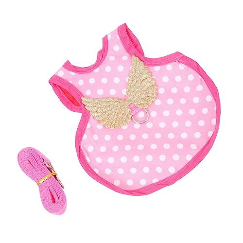 Mipcase Adjustable Vest Leash Chicken Harness Long Traction Rope Decorative Harness Polyester for Pet Duck