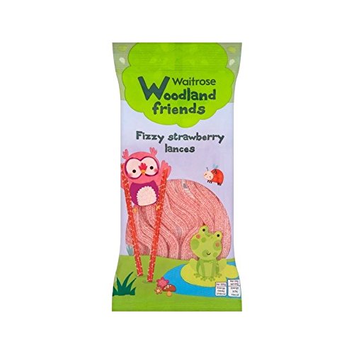 Fizzy Strawberry Lances Waitrose 100g - Pack de 6