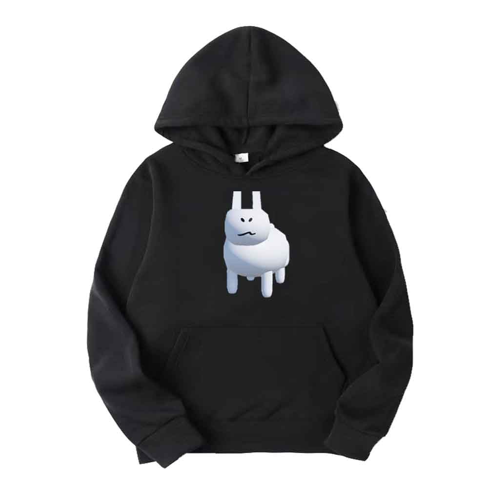 Hzsyc Unisex A Dult The Rabbit Gubby Pullover Hoodie Men Funny Cute Rabbit Gubby Sweatshirts (,Xl)